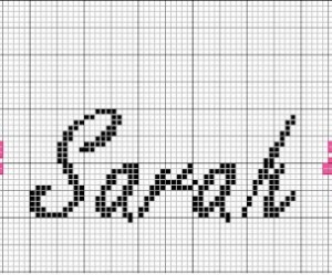 grille broderie naissance fille