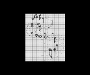 grille broderie note de musique