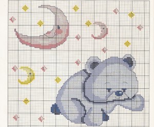grille broderie nounours