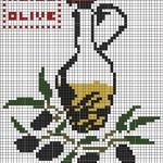 grille broderie olivier