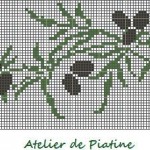grille broderie olivier
