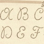 modèle broderie alphabet