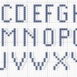 modèle broderie alphabet