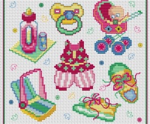 modèle broderie bébé