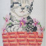 modèle broderie chat