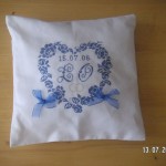 modèle broderie coussin alliance