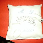 modèle broderie coussin alliance