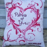 modèle broderie coussin alliance