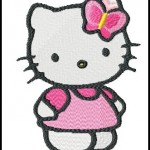 modèle broderie gratuit hello kitty