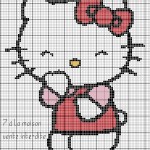 modèle broderie gratuit hello kitty