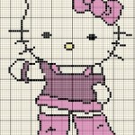 modèle broderie gratuit hello kitty