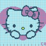 modèle broderie gratuit hello kitty
