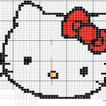 modèle broderie gratuit hello kitty