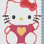 modèle broderie gratuit hello kitty