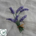 modèle broderie lavande