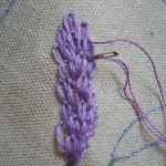 modèle broderie lavande