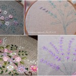 modèle broderie lavande