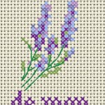 modèle broderie lavande