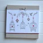 modèle broderie oiseau