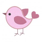 modèle broderie oiseau