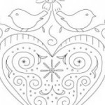 modèle broderie oiseau