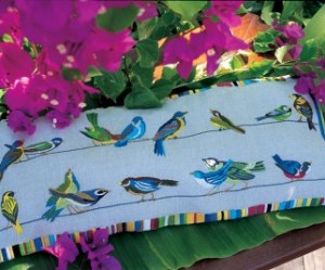 modèle broderie oiseau