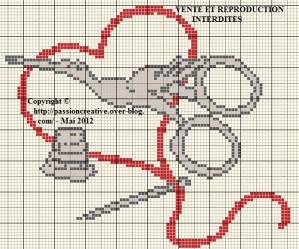 modèle broderie point de croix gratuit