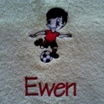 modèle broderie serviette toilette