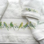 modèle broderie serviette toilette