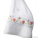 modèle broderie serviette toilette