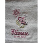 modèle broderie serviette toilette
