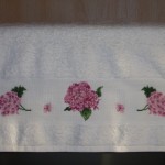 modèle broderie serviette toilette