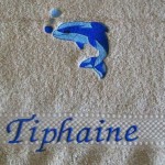 modèle broderie serviette toilette