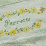modèle broderie serviette toilette