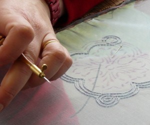 modèle de broderie en perles