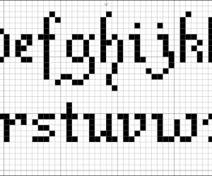 modèle lettre broderie point de croix