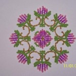motif broderie avec perles