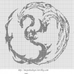 motif broderie dragon