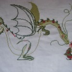 motif broderie dragon