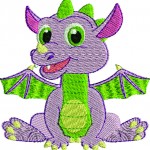 motif broderie dragon