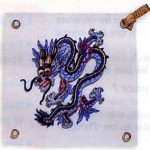 motif broderie dragon