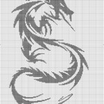 motif broderie dragon