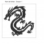 motif broderie dragon