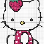 motif broderie hello kitty