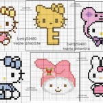 motif broderie hello kitty
