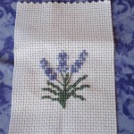 motif broderie lavande