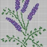 motif broderie lavande