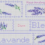 motif broderie lavande