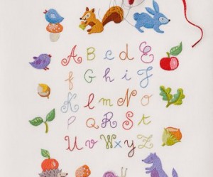 motif broderie pour drap bebe