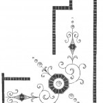 motif broderie pour nappe